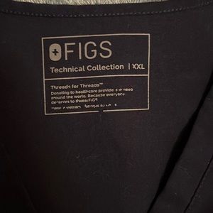 Navy blue xxl Fig scrub top